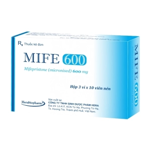 Mife 600 Herabiopharm 3 vỉ x 10 viên (Mifepristone)