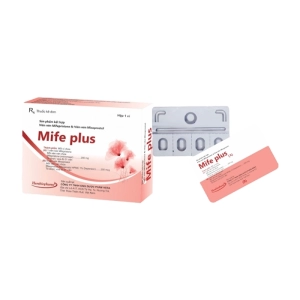 Mife Plus Herabiopharm 1 vỉ x 5 viên (Misoprostol + Mifepristone)