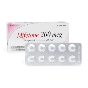 Mifetone 200mcg Agimexpharm 3 vỉ x 10 viên (Misoprostol)