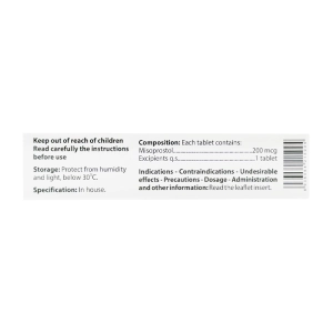 Mifetone 200mcg Agimexpharm 3 vỉ x 10 viên (Misoprostol)