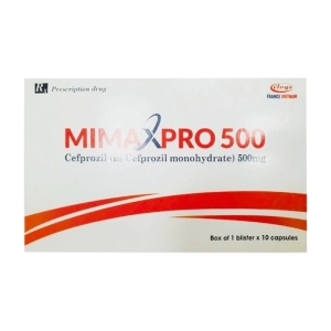 Mimaxpro 500 Eloge France 1 vỉ x 10 viên (Cefprozil)