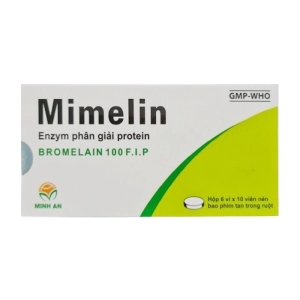 Mimelin 100 F.I.P Dopharma 6 vỉ x 10 viên (Bromelain)