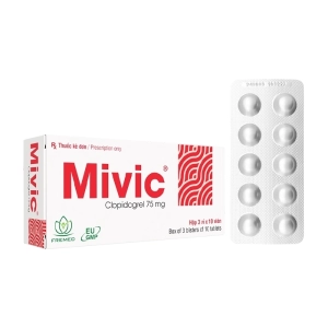 Mivic 75mg Fremed 3 vỉ x 10 viên (Clopidogrel)