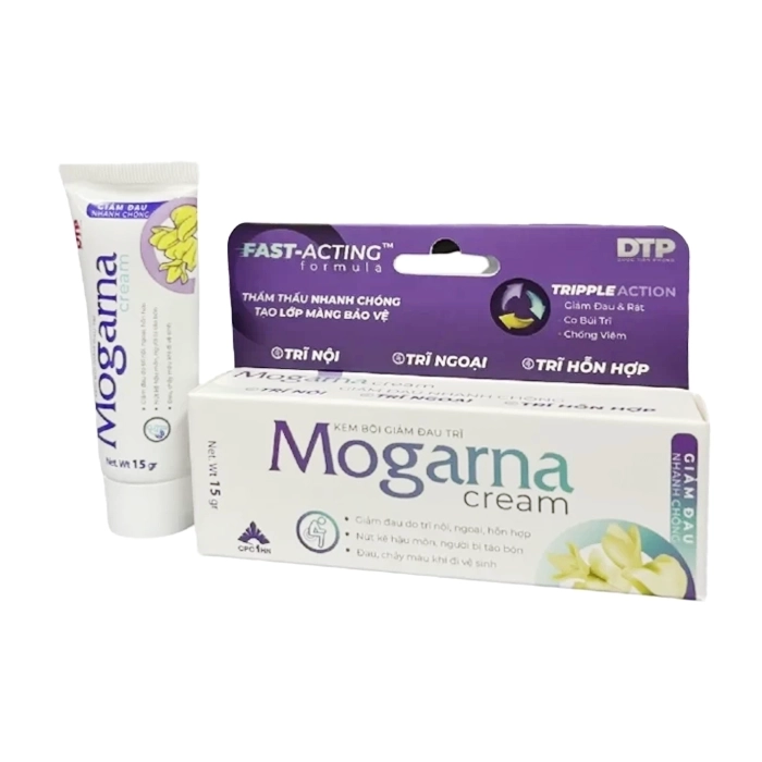 Mogarna Cream CPC1 Hà Nội tuýp 15g - Kem bôi giảm đau trĩ