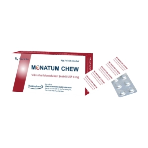 Monatum Chew 4 Herabiopharm 3 vỉ x 10 viên (Montelukast natri)