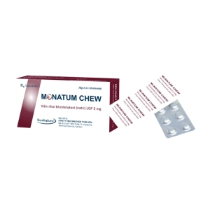 Monatum Chew 5 Herabiopharm 3 vỉ x 10 viên (Montelukast natri)