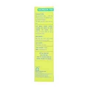 Mongor 750 SPM tuýp 20 viên (Glucosamine Sulfate)