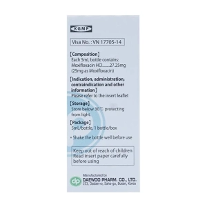 Motarute Eye Drops Shinpoong Daewoo 5ml (Moxifloxacin)