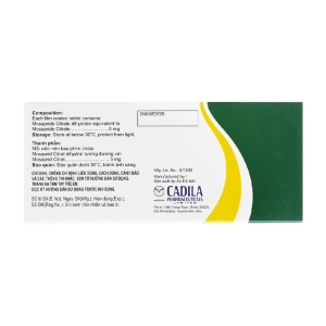 Mozoly 5 Cadila Pharmaceuticals 3 vỉ x 10 viên (Mosapride citrate)