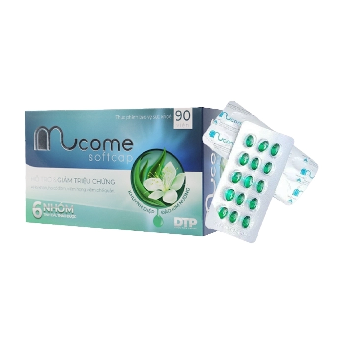 Mucome Softcap CPC1 Hà Nội 6 vỉ x 15 viên - Hỗ trợ giảm ho, giảm đờm