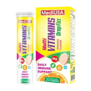 Multi Vitamins Drop Fizz MediUSA 20 viên - Bổ sung Vitamin, khoáng chất cho cơ thể