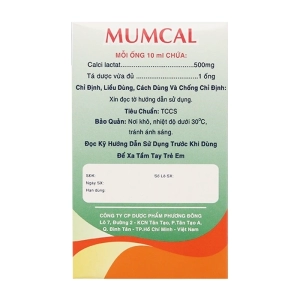 Mumcal 500mg Phương Đông 20 ống x 10ml (Calcium lactate)