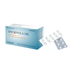Myconola Dr 180mg Herabiopharm 12 vỉ x 10 viên (Mycophenolic acid)
