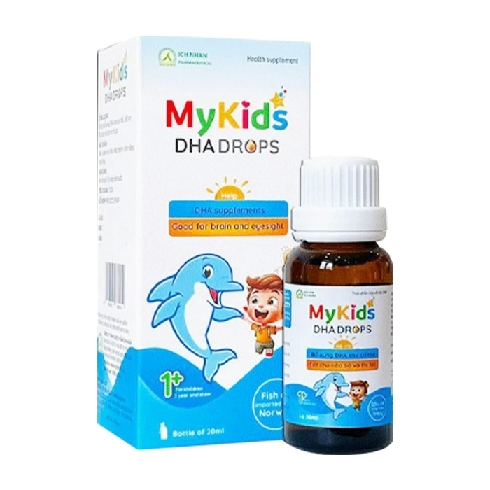 Mykids DHA Drops Ích Nhân 20ml - Hỗ trợ bổ sung DHA cho trẻ