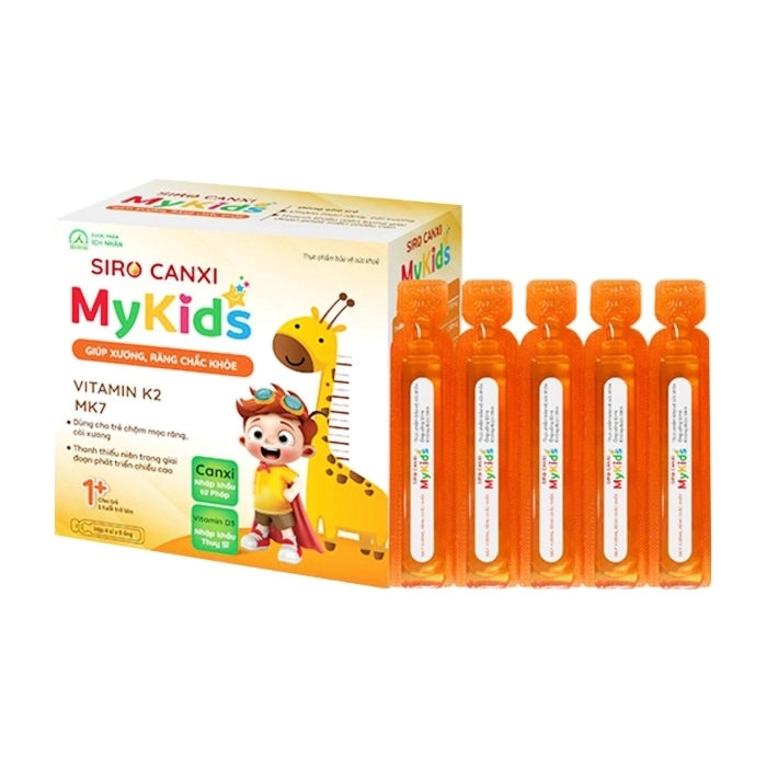 Mykids Ích Nhân 4 vỉ x 5 ống x 10ml - Siro canxi