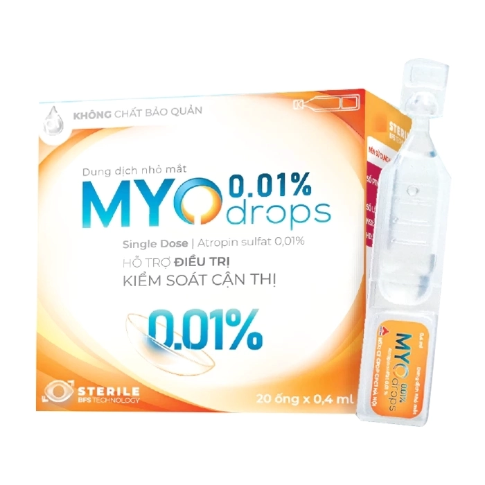 Myodrops 0.01 CPC1 Hà Nội 20 ống x 0.4ml - Dung dịch nhỏ mắt