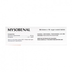 Mysobenal 50mg Hasan 5 vỉ x 10 viên Mysobenal 50mg Hasan 5 vỉ x 10 viên