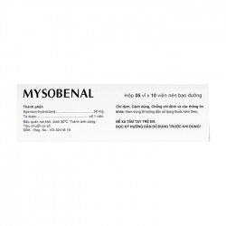 Mysobenal 50mg Hasan 5 vỉ x 10 viên Mysobenal 50mg Hasan 5 vỉ x 10 viên
