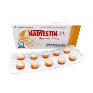 Nadyestin 20 Nadyphar 6 vỉ x 10 viên (Ebastin)