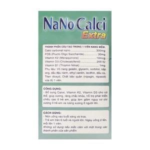 NaNo Calci Extra Trang Minh 60 viên - Bổ sung canxi, giúp xương răng chắc khỏe