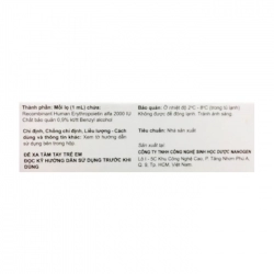 Nanokine 2000 IU/1ml Nanogen 1 lọ x 1ml Nanokine 2000 IU/1ml Nanogen 1 lọ x 1ml