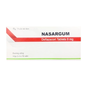 Nasargum 6mg Medinfar 2 vỉ x 10 viên (Deflazacort)
