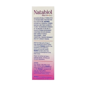 Natabiol Plus Omega 3 Eurovit 3 vỉ x 10 viên - Bổ sung Omega 3 cho phụ nữ mang thai