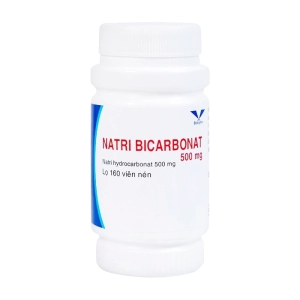 Natri Bicarbonat 500mg Bidiphar 160 viên (Sodium bicarbonate)