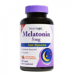 Tpbvsk giúp ngủ ngon Natrol Melatonin Fast Dissolve 5mg, Chai 150 viên