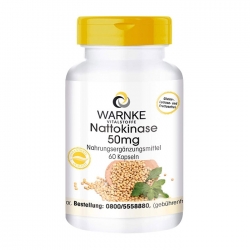 Nattokinase 50mg Warnke 60 viên - Ngăn ngừa tai biến đột quỵ Nattokinase 50mg Warnke 60 viên - Ngăn ngừa tai biến đột quỵ