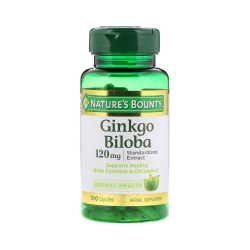 Tpbvsk bổ não Nature's Bounty Ginkgo Biloba 120mg, Chai 100 viên Tpbvsk bổ não Nature's Bounty Ginkgo Biloba 120mg, Chai 100 viên