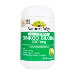Nature's Way High Strength Ginkgo Biloba 2000mg Chai 120 viên Nature's Way High Strength Ginkgo Biloba 2000mg Chai 120 viên