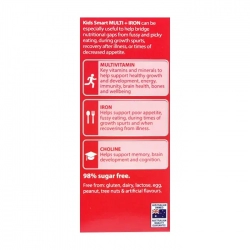 Nature's Way Kids Smart Liquid Multi + Iron, hỗ trợ nâng cao sức đề kháng cho trẻ, Chai 200ml