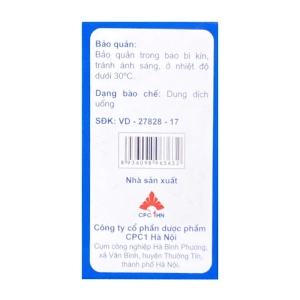 Nausazy 4mg CPC1 Hà Nội 4 vỉ x 5 ống