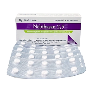 Nebihasan 2.5 Hasan 5 vỉ x 10 viên (Nebivolol hydoclorid)