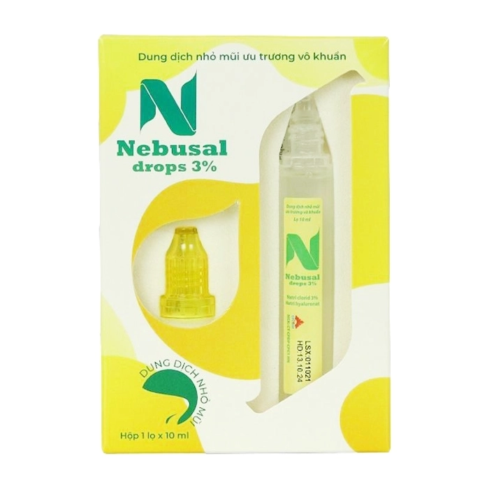 Nebusal Drops 3 CPC1 Hà Nội lọ 10ml - Dung dịch xịt tai