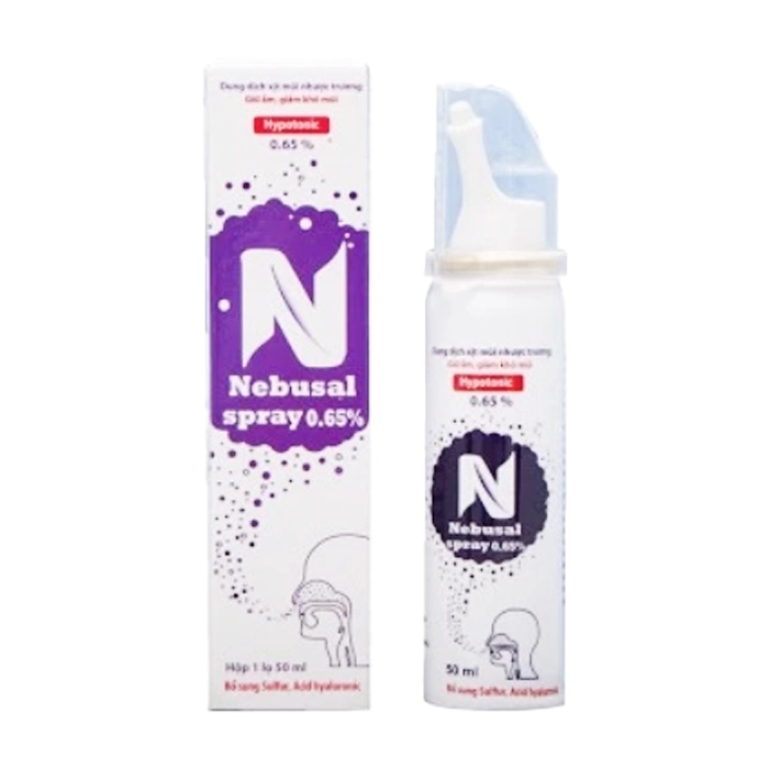 Nebusal Spray 0.65 CPC1 Hà Nội lọ 50ml - Dung dịch xịt mũi