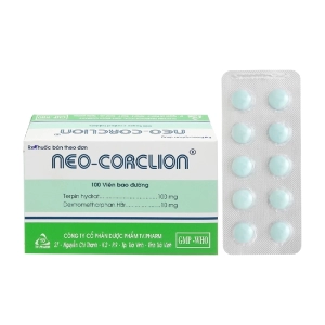 Neo-Corclion TV.Pharm 10 vỉ x 10 viên (Terpin + Dextromethorphan)