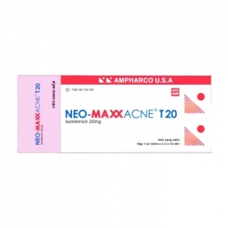 Neo-Maxx Acne T20 Ampharco U.S.A 3 vỉ x 10 viên Neo-Maxx Acne T20 Ampharco U.S.A 3 vỉ x 10 viên