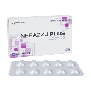 Nerazzu-Plus Davipharm 3 vỉ x 10 viên (Losartan kali + Hydroclorothiazid)