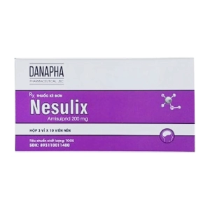 Nesulix 200mg Danapha 3 vỉ x 10 viên (Amisulpride)