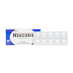 Neuceris BRV 3 vỉ x 10 viên (Nicergoline)