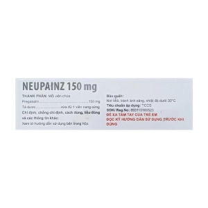 Neupainz 150mg Mediplantex 3 vỉ x 10 viên (Pregabalin)