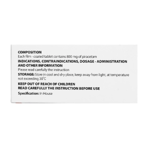 Neuropyl 800 Danapha 5 vỉ x 10 viên (Piracetam)