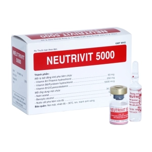 Neutrivit 5000 Bidiphar 4 lọ + 4 ống (Vitamin B1 + Vitamin B6 + Vitamin B12)