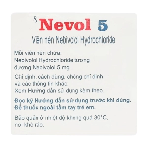 Nevol 5 Medley 10 vỉ x 10 viên (Nebivolol hydrochloride)