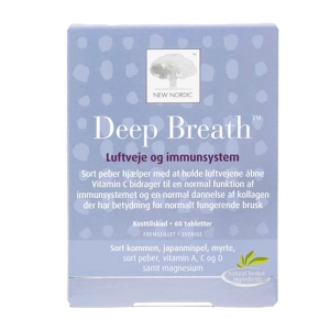 Deep Breath New Nordic 4 vỉ x 15 viên - Hỗ trợ trị viêm xoang, hen suyễn Deep Breath New Nordic 4 vỉ x 15 viên - Hỗ trợ trị viêm xoang, hen suyễn