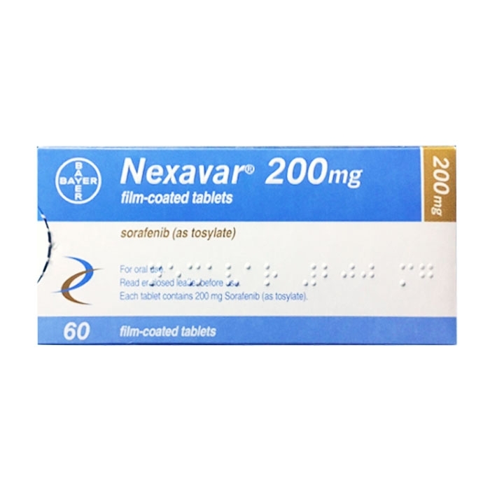 Nexavar 200mg Bayer 6 vỉ x 10 viên Nexavar 200mg Bayer 6 vỉ x 10 viên