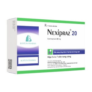 Nexipraz 20 Boston Pharma 4 vỉ x 7 viên (Esomeprazol)