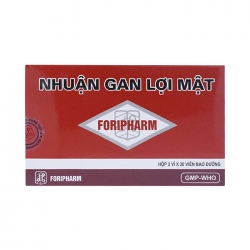 Nhuận gan lợi mật Foripharm, Hộp 40 viên
